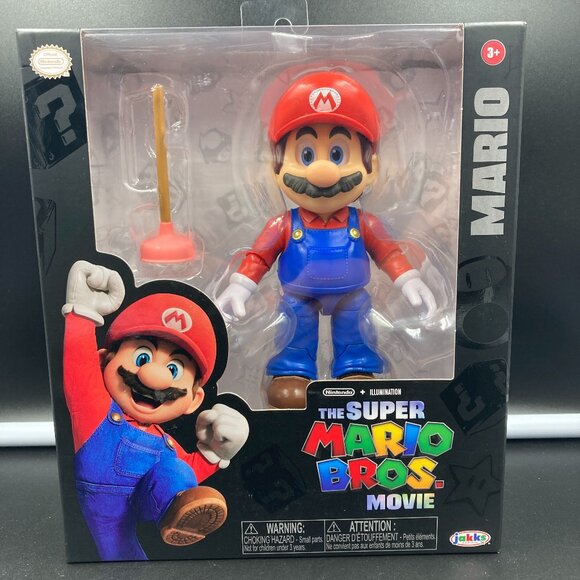 The Super Mario Bros. Movie 5 Inch Mario Figure with Plunger Accessory - Picture 1 of 2